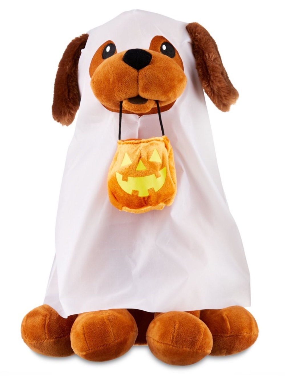 16" Ghost Dog Greeter Halloween Plush